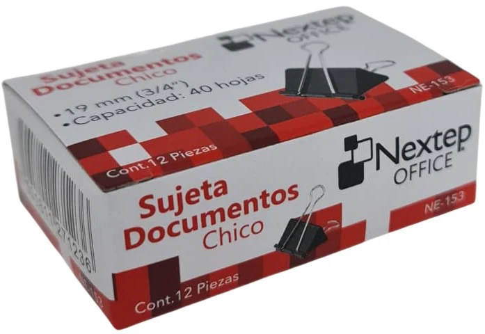 Broche Sujeta Papel  c/12  Negro Nextep® [Caja] - Image 3