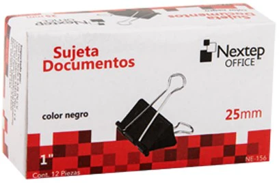 Broche Sujeta Papel  c/12  Negro Nextep® [Caja] - Image 6