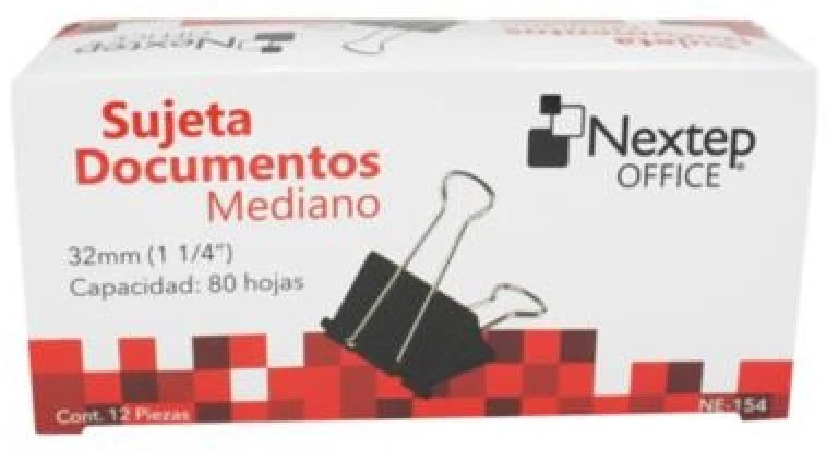 Broche Sujeta Papel  c/12  Negro Nextep® [Caja] - Image 8