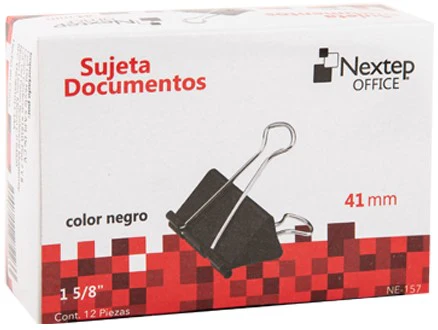Broche Sujeta Papel  c/12  Negro Nextep® [Caja] - Image 9