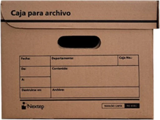 Caja Archivo de Cartón 48×30½×24.2cmTapa Integra Kraft Carta Nextep® NE-058C [Pieza] - Image 3