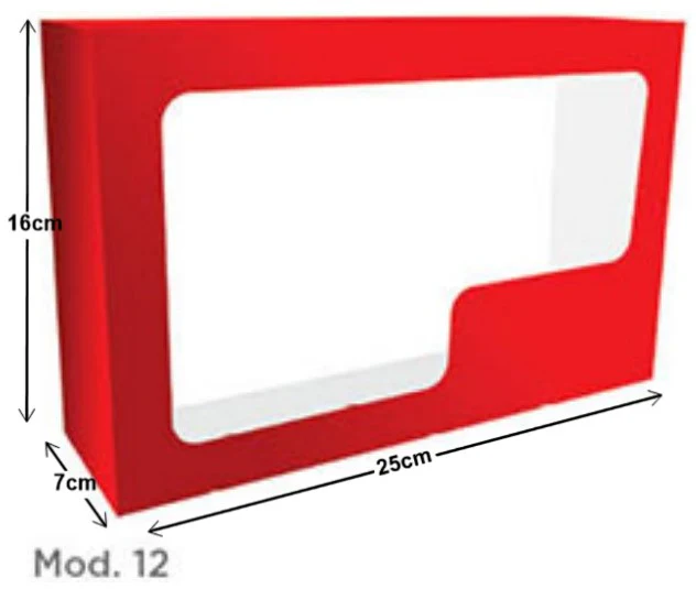 Caja Cartón Lunch Navidad  c/ventana  16×25×7cm granmark® [Pieza] - Image 6
