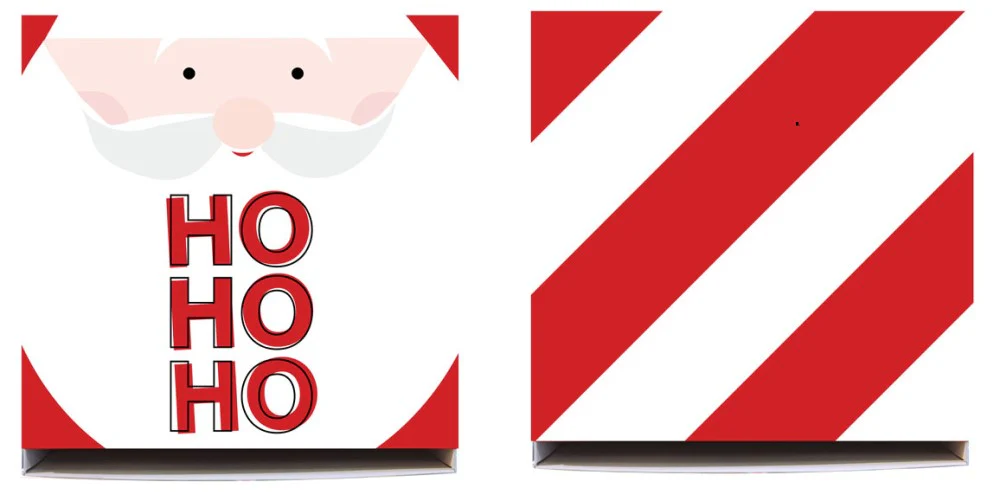 Caja Cartón Navidad HOHOHOTipo Cerillera 22×22×8cm Ware’s® Kingdom [Pieza]
