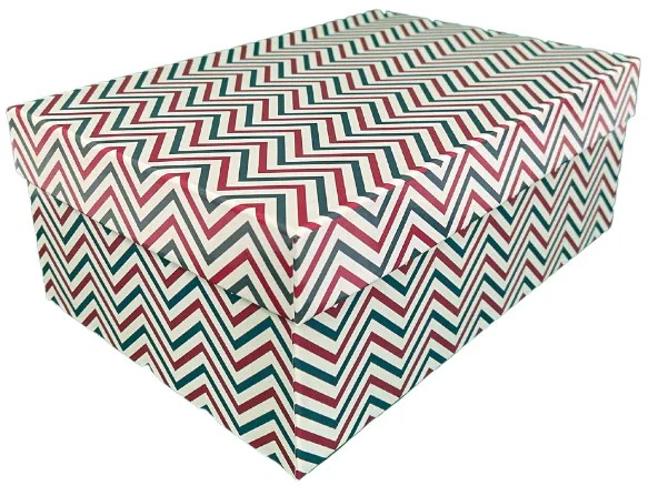 Caja Cartón Navidad Zigzag Rígida 29×20×11cm DaccArT® [Pieza] - Image 2