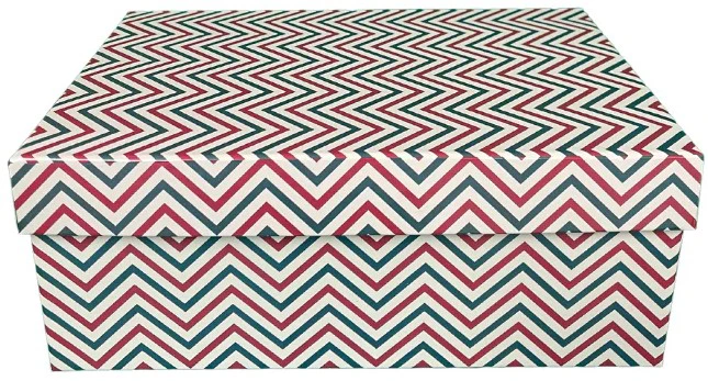 Caja Cartón Navidad Zigzag Rígida 29×20×11cm DaccArT® [Pieza] - Image 3
