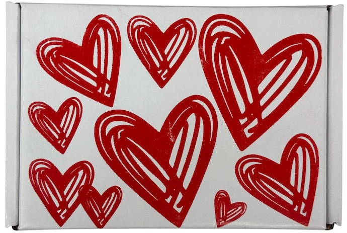 Caja Cartón San Valentín Corazones Blanco 20×15×6cm DaccArT® [Pieza] - Image 2