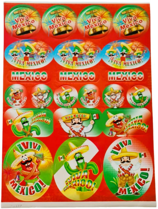 Calcomanía Planilla Viva México Modelos Varios 30×35cm granmark® 147-11 [Hoja] - Image 3
