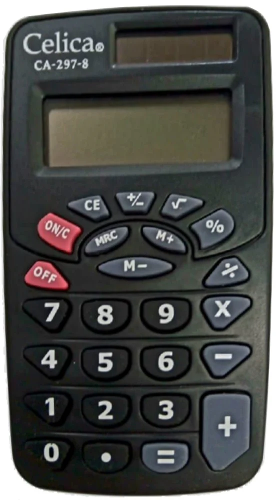 Calculadora Básica Bater. 8 Dígitos Celica® CA-297-8 [Pieza]