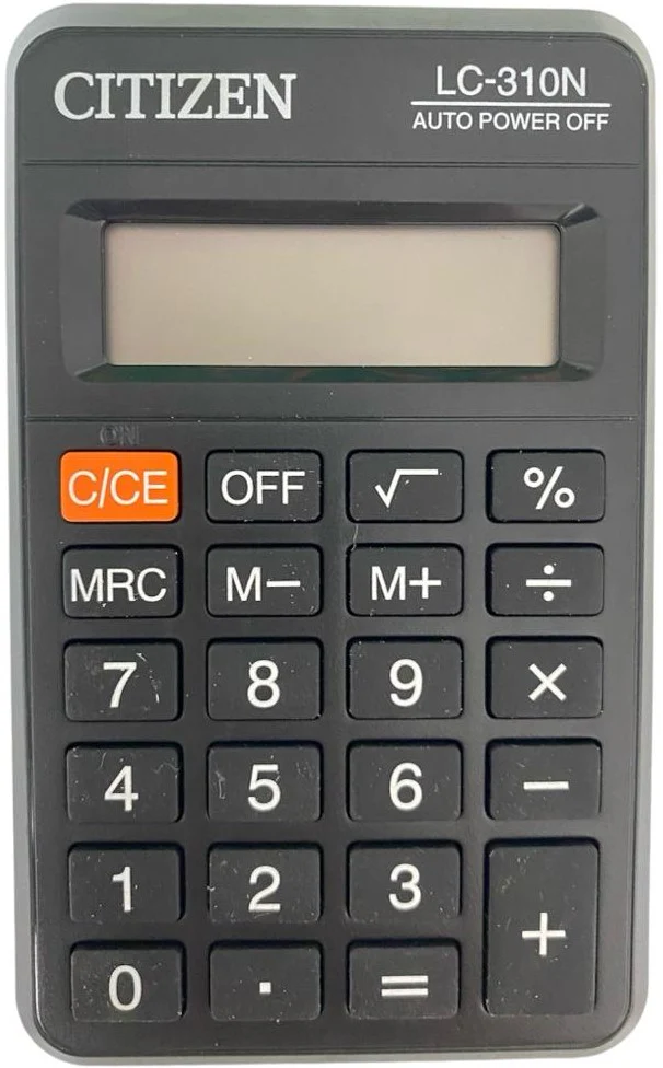 Calculadora Básica Bater. 8 Dígitos Citizen® LC-310N [Pieza]