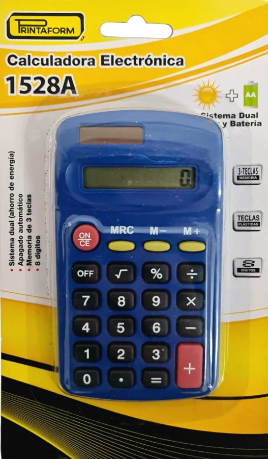 Calculadora Básica Bater. 8 Dígitos Printaform® 1528A [Pieza]