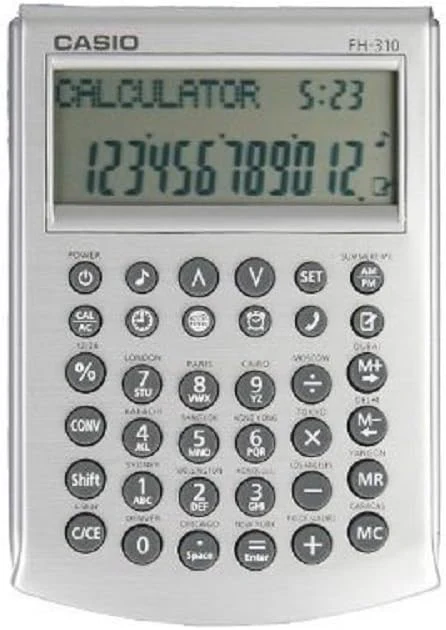 Calculadora Básica Bater. Hora Mundial 12 Dígitos Proesa® FH-310 [Pieza]