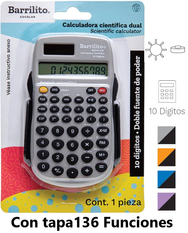 Calculadora Científica 10 Dígitos Barrilito® 8044CCB [Pieza]