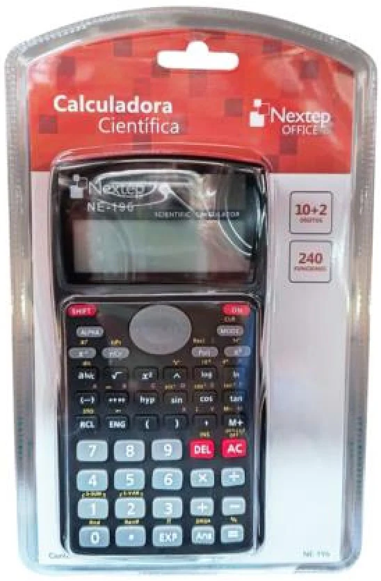 Calculadora Científica 240 Funciones Doble Linea 10+2 Dígitos Nextep® NE-196 [Pieza] - Image 2