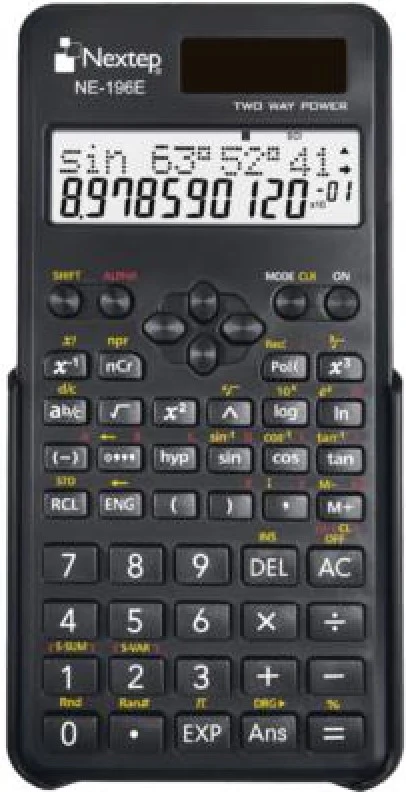 Calculadora Científica 240 Funciones Doble Linea 10+2 Dígitos Nextep® NE-196E [Pieza]