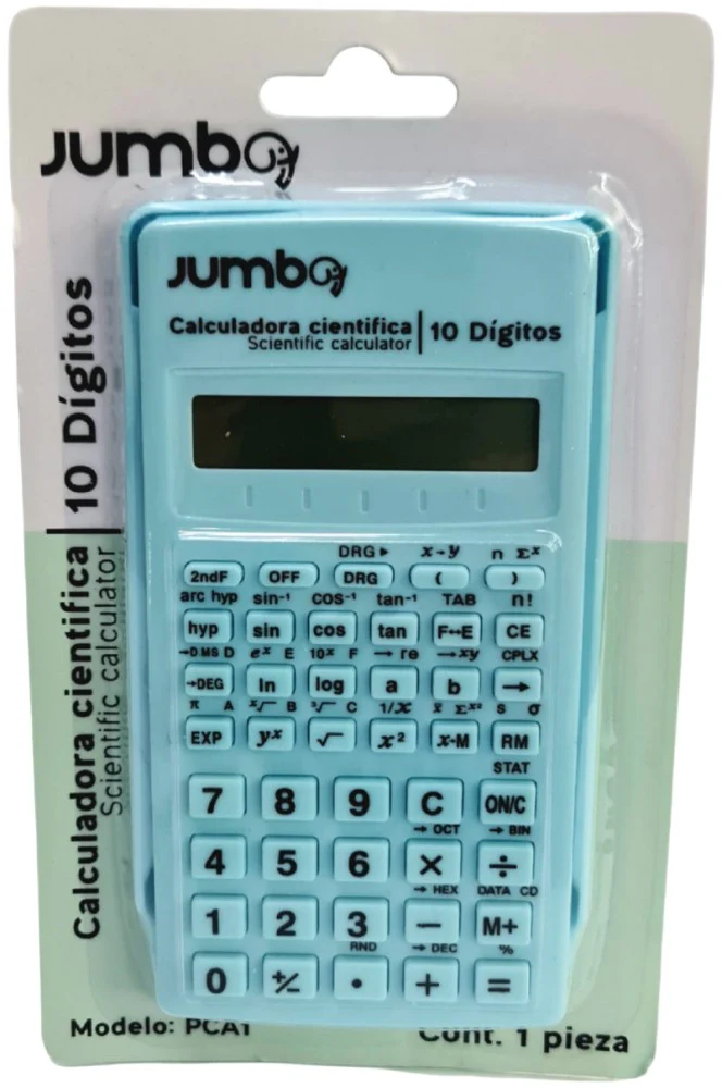Calculadora Científica 56 Funciones 10 Dígitos Jumbo® PCA1 [Pieza]