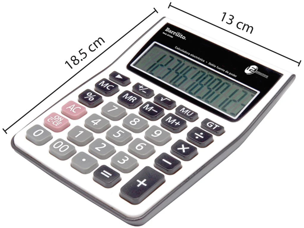 Calculadora Escritorio 12 Dígitos Barrilito® DT396 [Pieza]