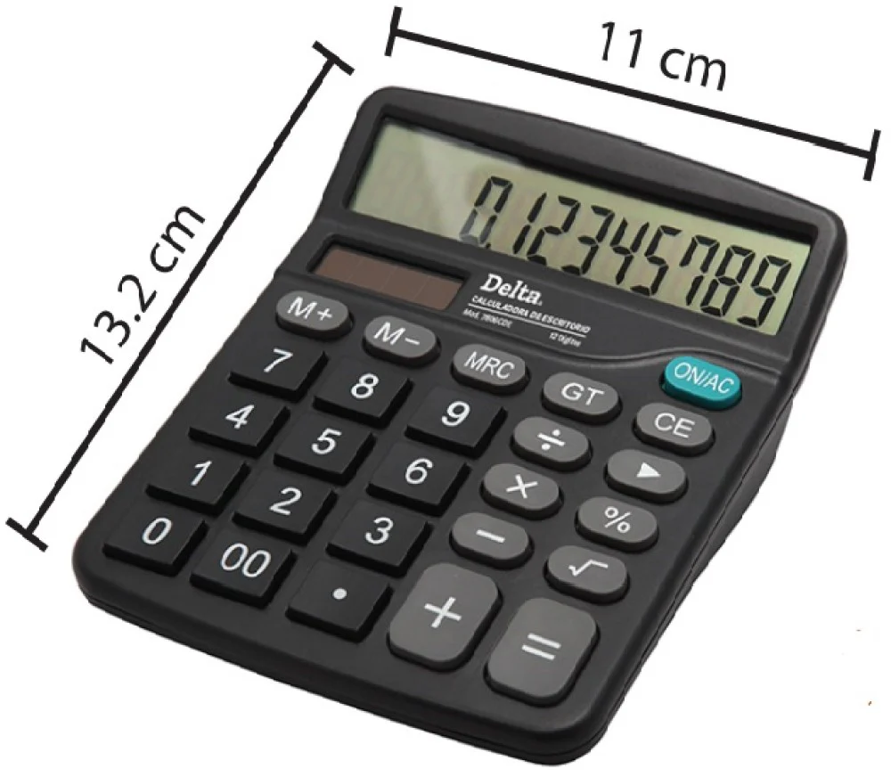 Calculadora Escritorio Delta Chico 12 Dígitos Barrilito® 7806CDE [Pieza]