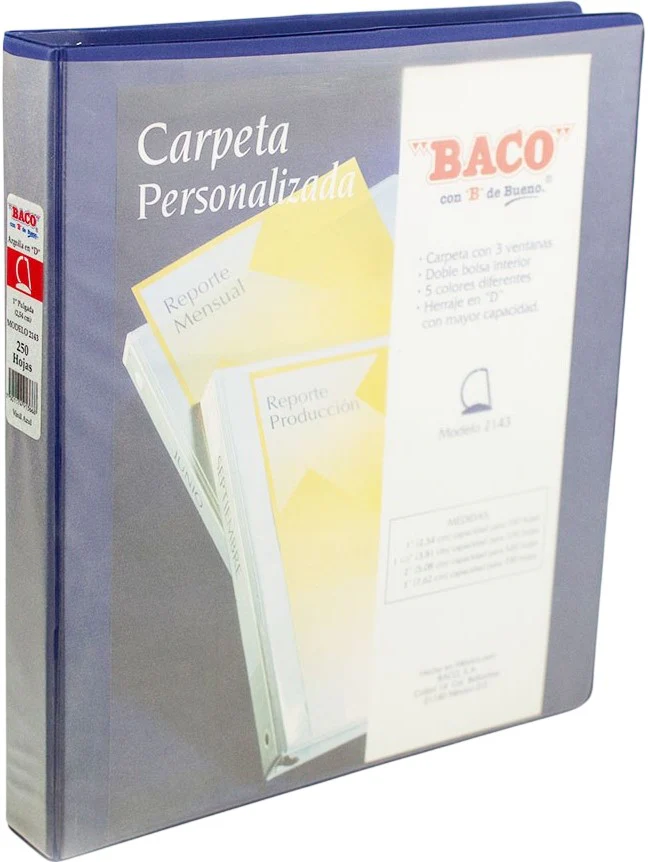 Carpeta 3 Argollas "D"  Carta Baco® [Pieza] - Image 15