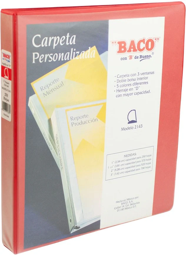 Carpeta 3 Argollas "D"  Carta Baco® [Pieza] - Image 17