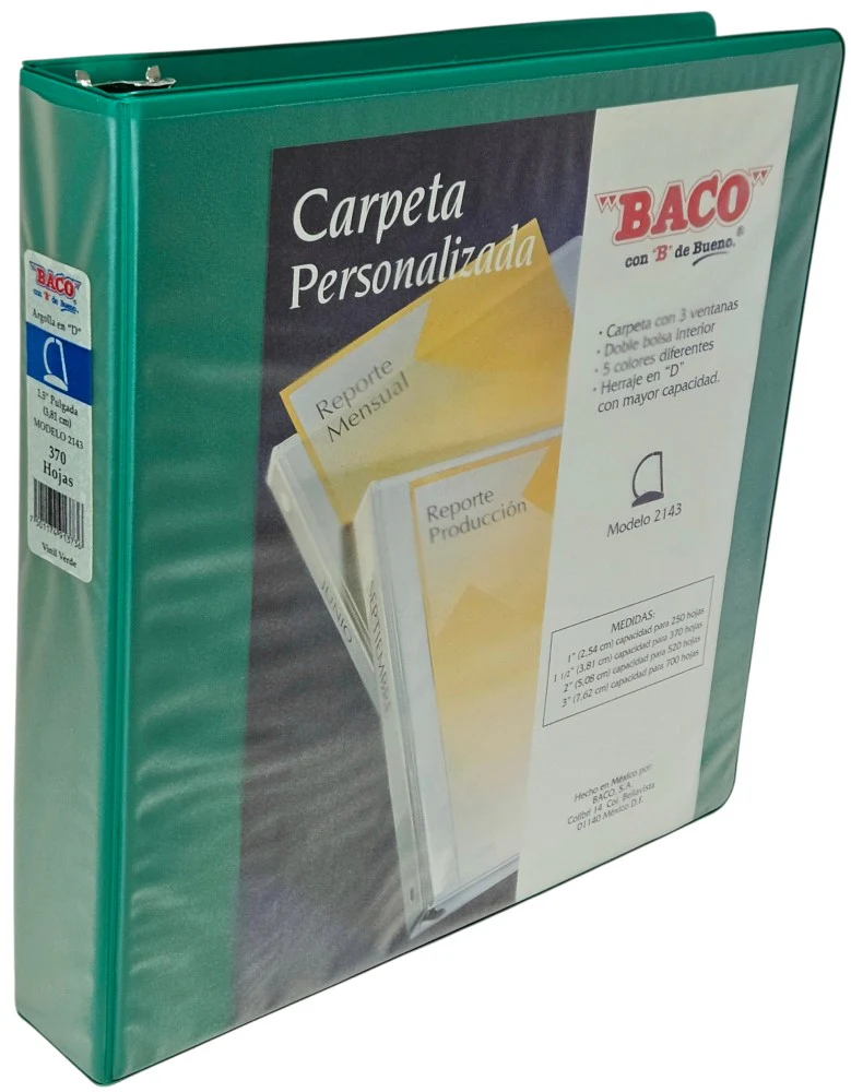 Carpeta 3 Argollas "D"  Carta Baco® [Pieza] - Image 24