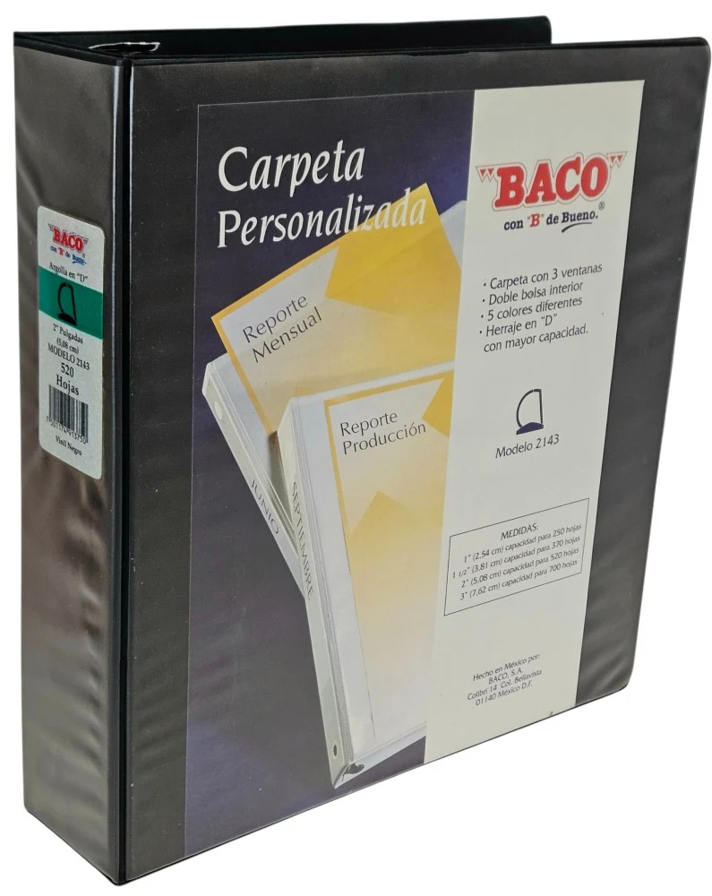 Carpeta 3 Argollas "D"  Carta Baco® [Pieza] - Image 30