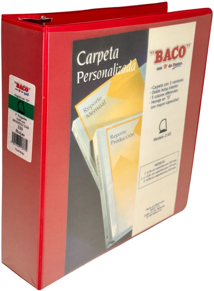 Carpeta 3 Argollas "D"  Carta Baco® [Pieza] - Image 32