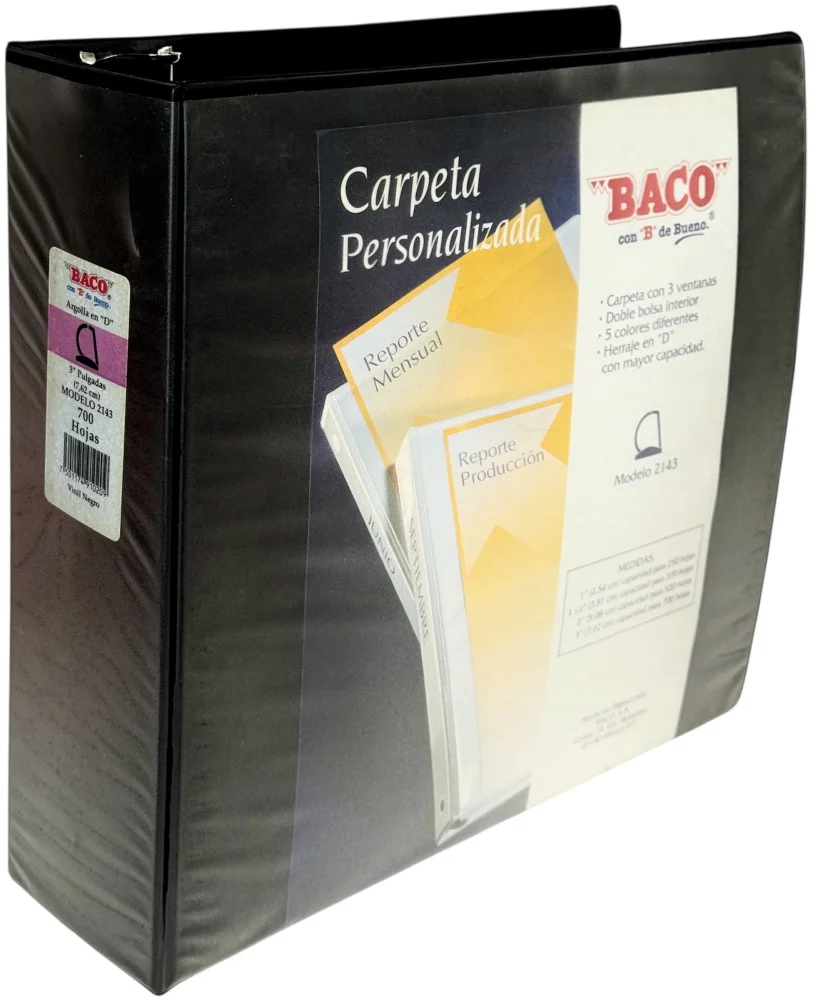 Carpeta 3 Argollas "D"  Carta Baco® [Pieza] - Image 36