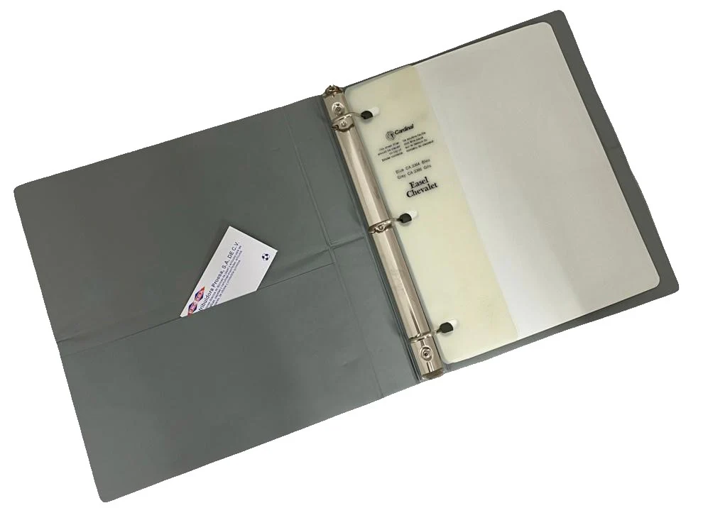 Carpeta 3 Argollas "D" Tipo Atril 1" Gris Carta Cardinal® CA3366 [Pieza] - Image 3