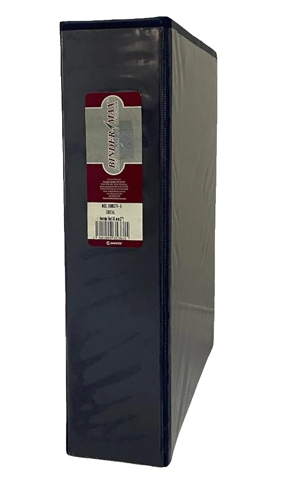 Carpeta 3 Argollas "O" c/Cristal 2" Azul Carta Binder Max SBM537R-A [Pieza]
