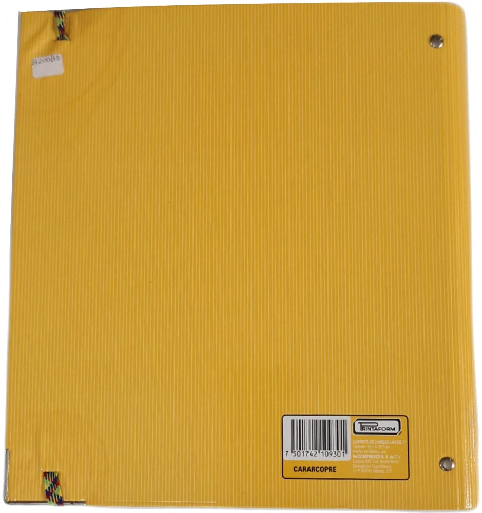 Carpeta 3 Argollas "O" c/Liga y 10 hojas 1" Colores Carta Printaform® CARARCOPRE [Pieza] - Image 3
