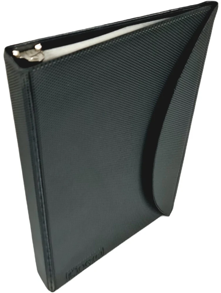 Carpeta 3 Argollas "O" CD 4 CD×Hoja para 40 ½" Negro 20×29cm Kinera® 379 [Pieza]