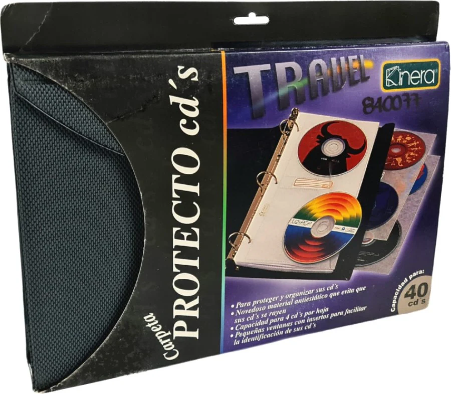 Carpeta 3 Argollas "O" CD 4 CD×Hoja para 40 ½" Negro 20×29cm Kinera® 379 [Pieza] - Image 2