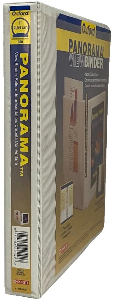 Carpeta 3 Argollas "O" Panorama 1" Blanco Carta Oxford® E90021 [Pieza]