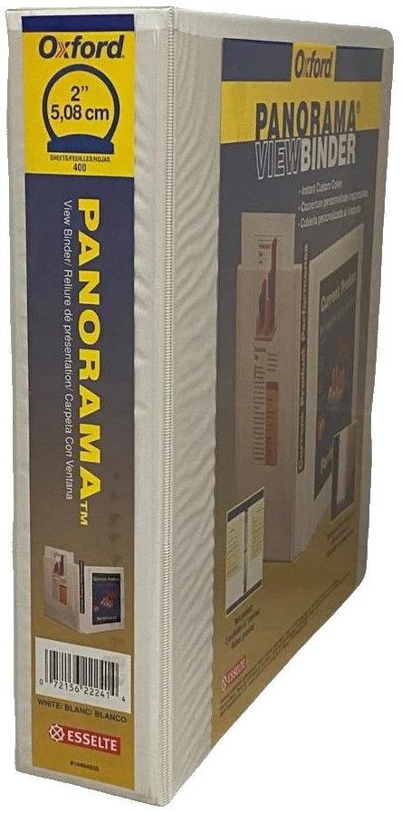 Carpeta 3 Argollas "O" Panorama 2" Blanco Carta Oxford® 56221417 [Pieza]