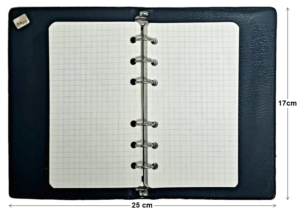 Carpeta 6 Argollas Vinil 1.7cm Negro 11.5×17cm AZOR® 80-341 [Pieza]