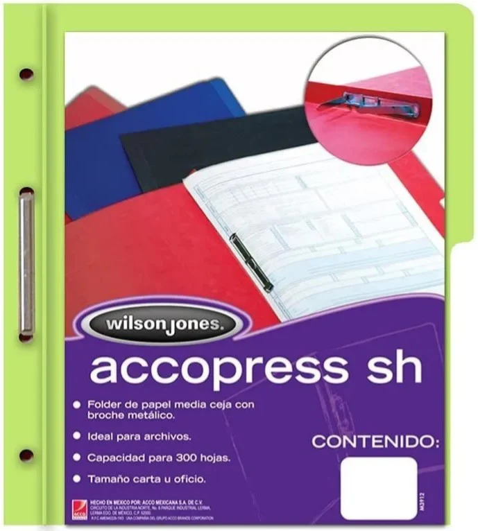 Carpeta Pressboard ) " Broche 8cm ½ CejaAccopres ACCO® [Pieza] - Image 13