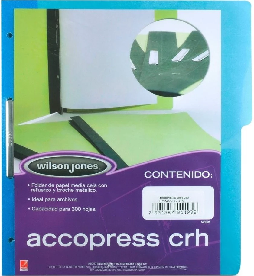 Carpeta Pressboard ) " Broche 8cm ½ CejaAccopres ACCO® [Pieza] - Image 6