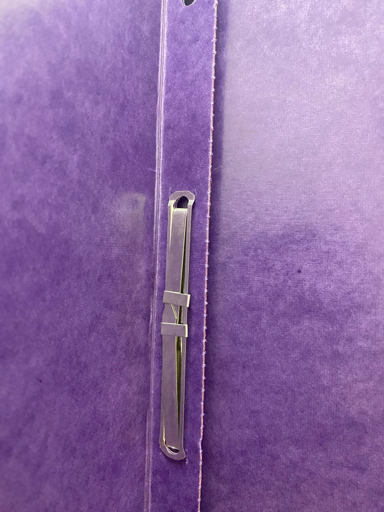 Carpeta Pressboard Broche 8cm Accopres ! Morado Carta ACCO® [Pieza] - Image 2