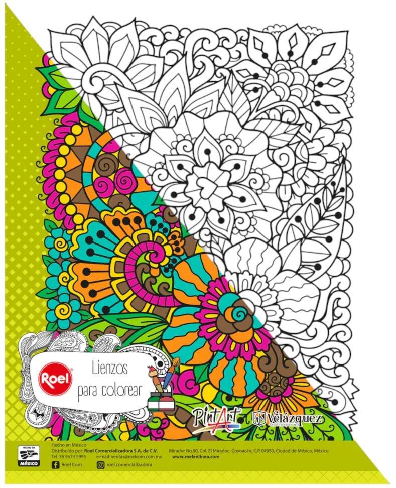 Cartón Forrado con Tela  Mandala  28×35cm Roel® [Pieza] - Image 3
