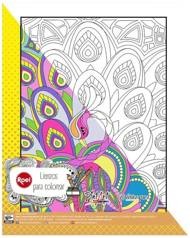 Cartón Forrado con Tela  Mandala  28×35cm Roel® [Pieza] - Image 4