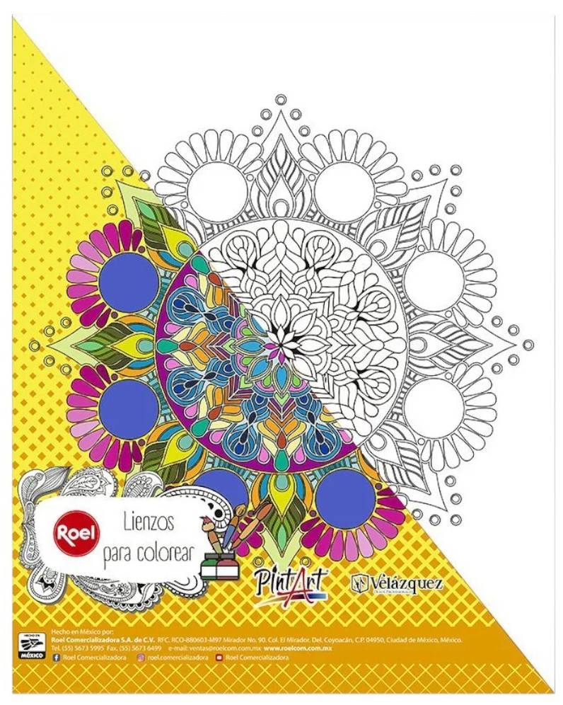 Cartón Forrado con Tela  Mandala  28×35cm Roel® [Pieza] - Image 6