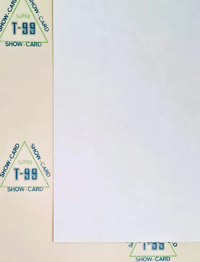 Cartón Show-Card T-99 #121 Satinada 1.4mm Blanco Antiguo 71×112cm Show-Card® [Hoja]