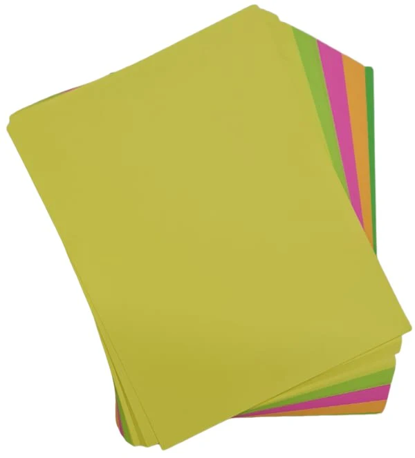 Cartulina Fluorescente Astro Brights pack c/100 90kg Colores Neón(5) Carta 180g Proesa® [Cien hojas]