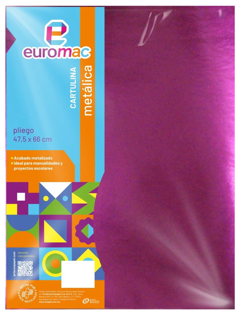 Cartulina Metálica  47.5×66cm  1/cara euromac® [Hoja] - Image 6