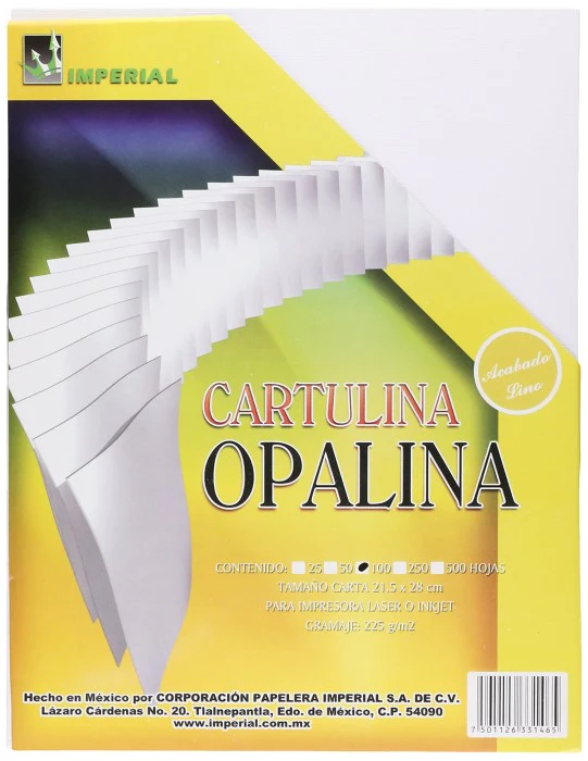 Cartulina Opalina 210g 225g Imperial® [Hoja/Cien hojas] - Image 4