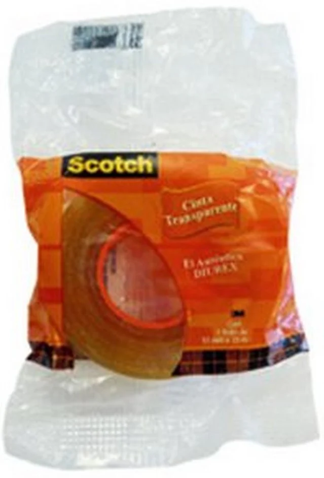 Cinta Adhesiva Celofán #600 Scotch® Transparente 12mm×33m 3M® [Pieza]