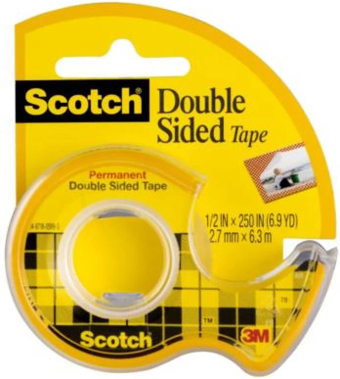 Cinta Adhesiva Doble Cara 665 c/Despachador Scotch® 12mm×6.3m 3M® 136D [Pieza]