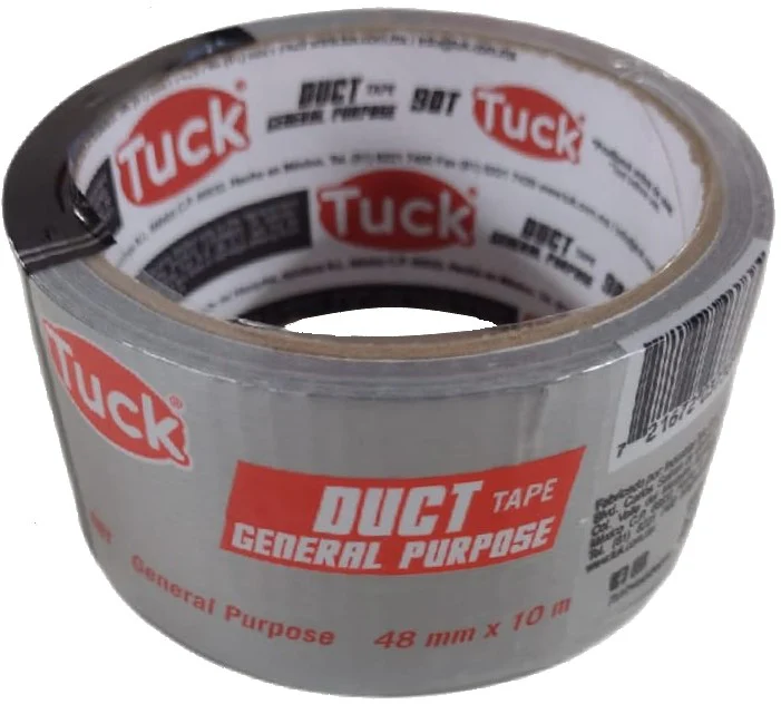 Cinta Adhesiva Ducto 90-T Sella Ducto Gris 48mm×10m Tuk® 659002 [Pieza]