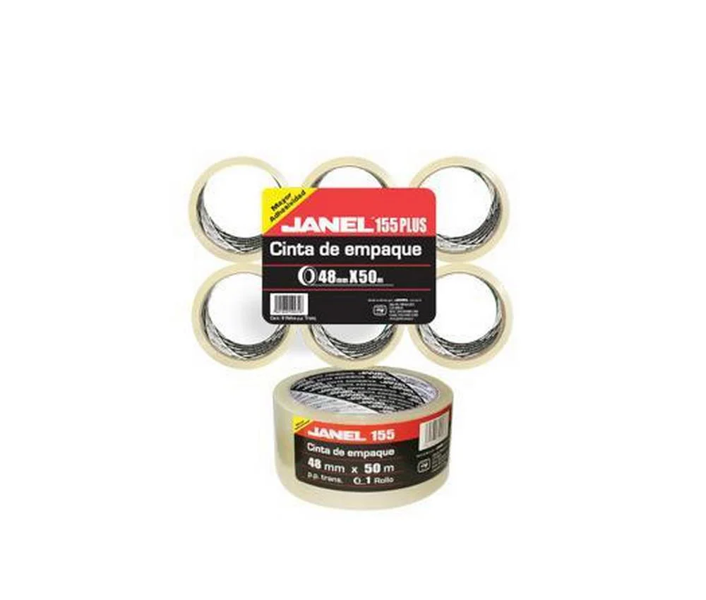 Cinta Adhesiva Empaque #155 Transparente 48mm×150m Janel® 1554815700 [Pieza]