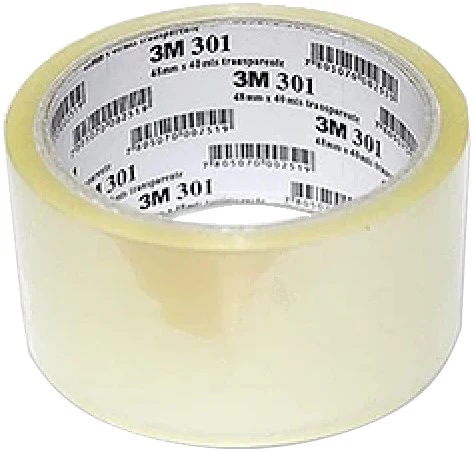 Cinta Adhesiva Empaque 301T Scotch® Transparente 48mm×50m 3M® MC500000872 [Pieza]